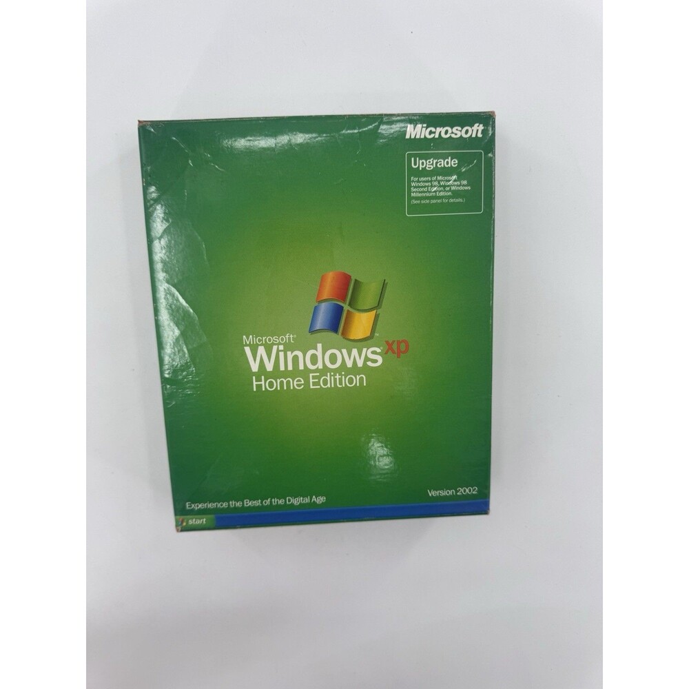 Microsoft Windows XP Professional SP2 Upgrade 2002 Big Box PC w Product Key VTG